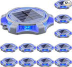 Solar Dock Lights 12-Pack, Waterproof LED