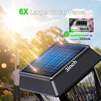 6-Pack Solar Pathway Lights, IP66 Waterproof LED Driveway Lights