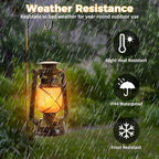 Garden Solar Hanging Lanterns 2-Pack, Charming Backyard Decor