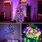 12-Pack Christmas LED String Lights, Waterproof Timer Lights
