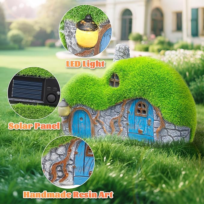 Solar Garden Statue Light, Yard Decor