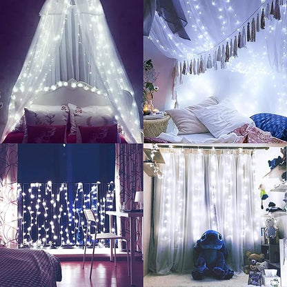2-Pack 10ft Christmas LED String Lights, Waterproof Timer Lights