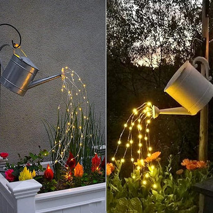 ZNYCYE Solar Waterfall Fairy Bunch Lights Outdoor Waterproof 200LEDs, 8 Modes Fairy Light, Solar String Lights for Outside, Firefly Vine Patio Garden Wedding Decorations Gardening Gifts for Mom