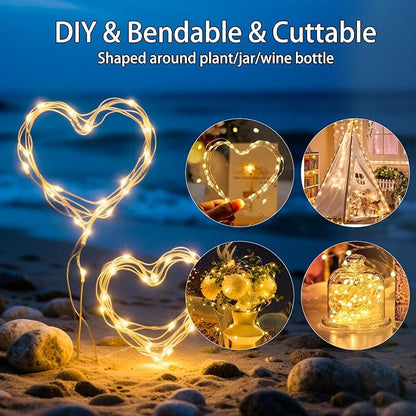 Christmas Porch String Lights 16-Pack, 10ft 30 LED Waterproof