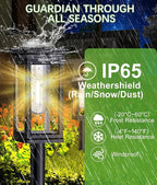 8-Pack Solar Pathway Lights, IP65 Waterproof LED Driveway Lights
