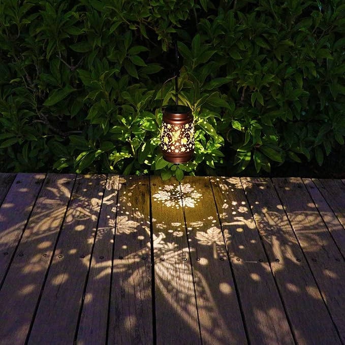 Backyard Solar Lantern Set, Charming Porch Lighting