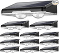 12-Pack Sleek Solar Stair Lights, Outdoor LED