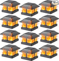 12-Pack Post Lighting Fixture for Outdoor Posts, Waterproof