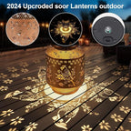 Butterfly Solar Porch Lanterns, Metal Waterproof LED