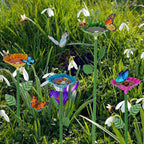 4-Pack Bee Watering Station, Metal Garden Bee Bath