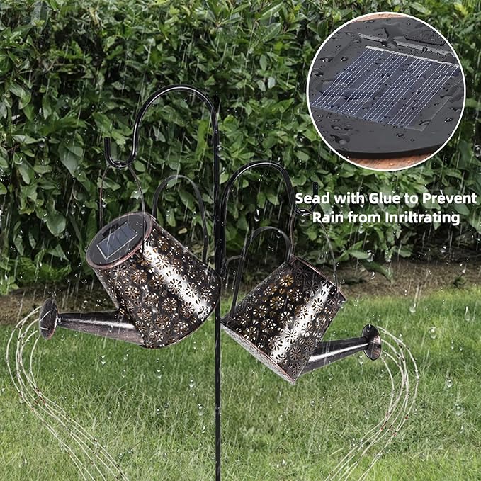 2-Pack Solar Path Lights, Outdoor Yard LED