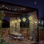 2-Pack Bronze Solar Path Lights, Outdoor Garden LED