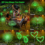 2-Pack Solar Pathway Lights, Waterproof LED Walkway Lights
