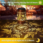 Hummingbird Solar Lanterns, Waterproof LED Patio Lights
