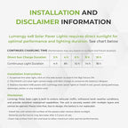 Warm White In-Ground Solar Lights, Flat LED Landscape