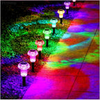 Solar Walkway Path Lights 8-Pack, Waterproof
