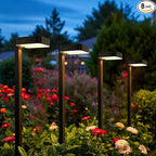 8-Pack Warm White Solar Path Lights, Outdoor Garden LED