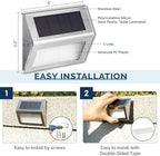 Modern Solar Stair Lights 16-Pack, LED