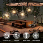 Christmas Fairy Lights 4-Pack, 800 LED Battery Twinkle Lights