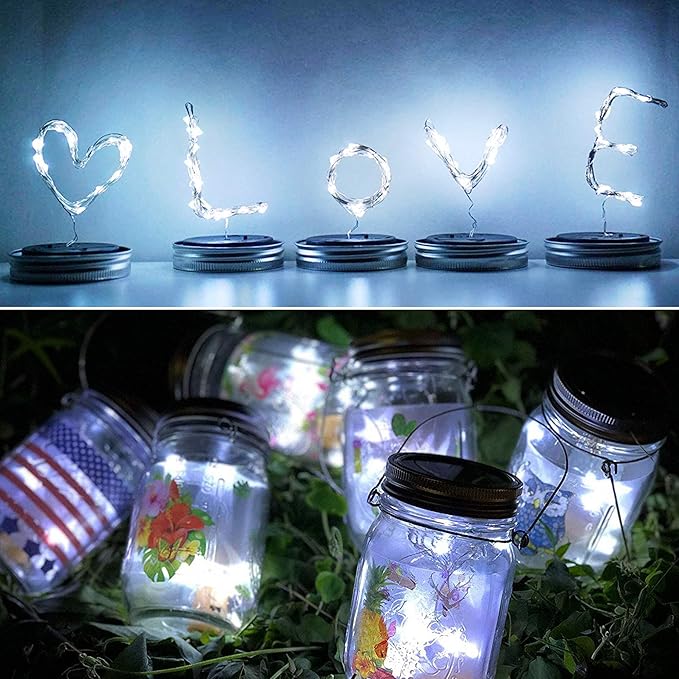 10-Pack Patio String Lights, Weatherproof LED