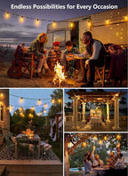 Christmas Twinkle Lights, 190ft Waterproof for Patio