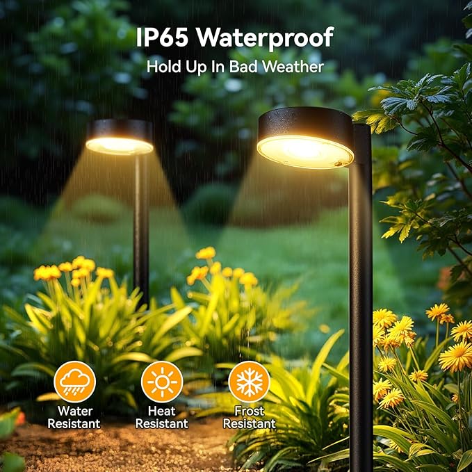 2-Pack Solar Landscape Lights for Garden