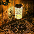 Bird Solar Yard Lanterns, Metal Waterproof LED