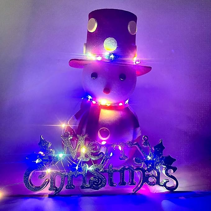 Christmas Porch String Lights, 16ft 50 LED Waterproof