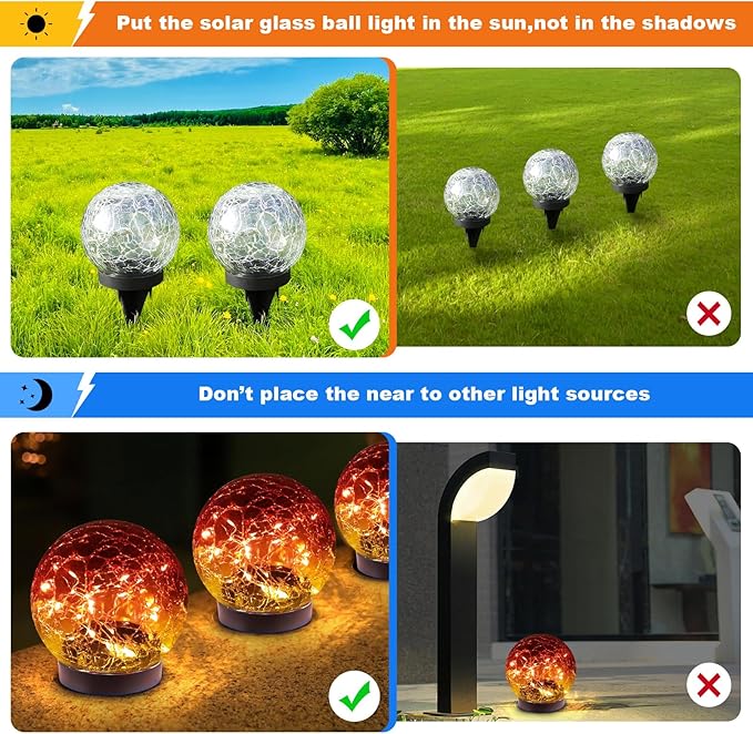 2-Pack Solar Landscape Lights for Yard