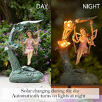 9.05" Flower Solar Lawn Figurine Light, Waterproof