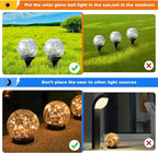 2-Pack Solar Path Lights, Outdoor Walkway LED