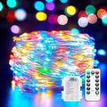 100 LED Christmas Twinkle Lights, 33ft Waterproof for Porch