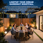 5ft Outdoor String Light Poles 4-Pack, Metal