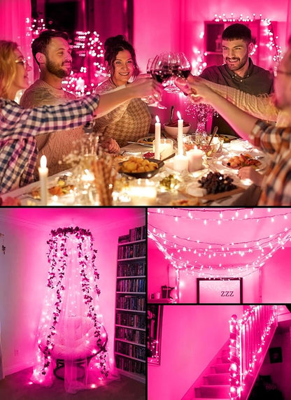 Christmas String Lights, 8ft 20 LED Waterproof Twinkle Lights