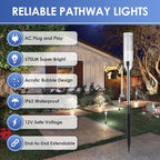 6-Pack Solar Pathway Lights, IP65 Waterproof LED Walkway Lights