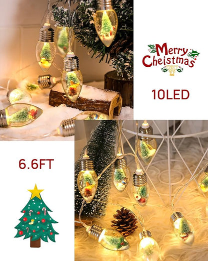Christmas Yard String Lights, 6ft 10 LED Waterproof