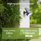 28 LED Solar Landscape Spotlights 6-Pack, LED