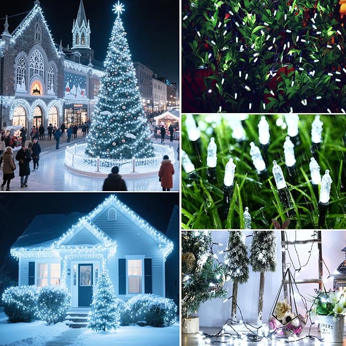 100 LED Christmas Fairy Lights, Remote & Timer Waterproof