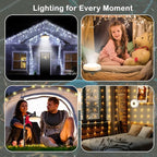 8ft Outdoor Edison String Lights, Weatherproof
