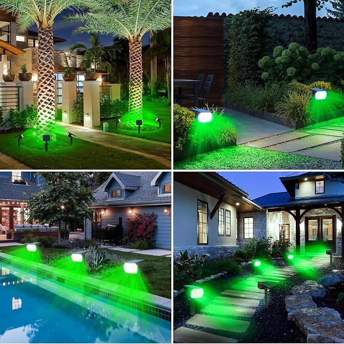 4-Pack Solar Spotlights, Landscape Lights