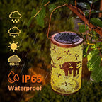 Backyard Solar Lanterns, Waterproof LED Garden Lights