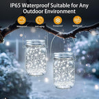 Cool White String Lights for Yard, Waterproof LED