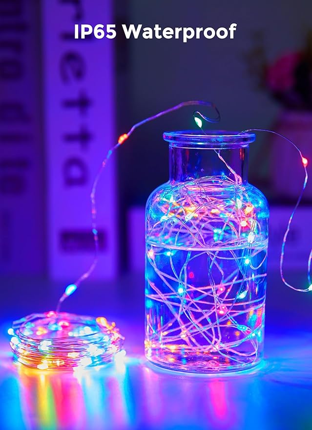 Christmas Patio String Lights, 33ft 100 LED Waterproof