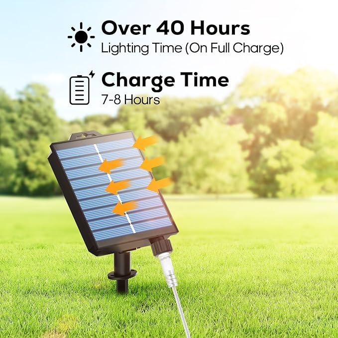 ICRGB Solar Lights Outdoor, 66FT 200LED 1800mah Solar Rope Lights with Remote, Type C, 19 Modes and Timer, IP67 Waterproof for Outdoor Christmas Pool Patio Porch Tree Wedding, Cool White to Multicolor