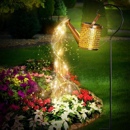 Solar Garden Light, Solar Watering Can Lights for Outside, Decorative Yard Light with Hook, Perfect Garden Gift for Mom Grandma Women