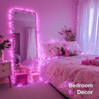 4-Pack Christmas String Lights, 1ft 50 LED Waterproof Twinkle Lights