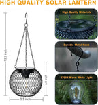 2-Pack Garden Solar Lanterns, Waterproof LED Garden Lights
