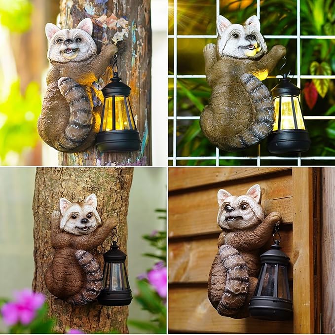 7.4" Solar Garden Garden Statue Light, Outdoor Decor