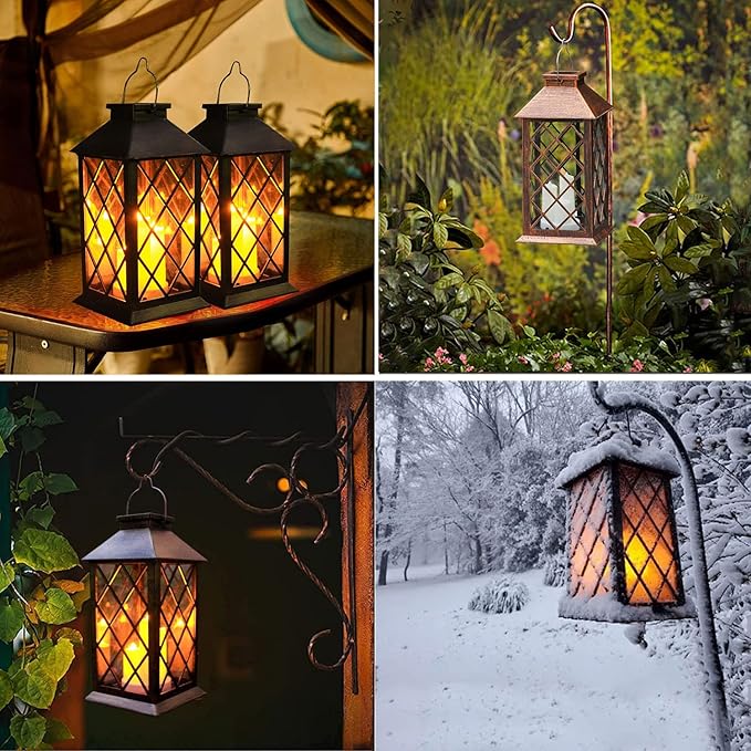Backyard Solar Hanging Lanterns, Classic Backyard Decor