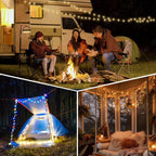 4ft LED Patio String Lights, Waterproof Outdoor